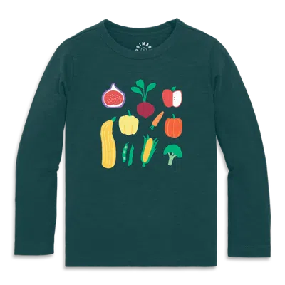 Primary Long Sleeve Harvest Tee In Green