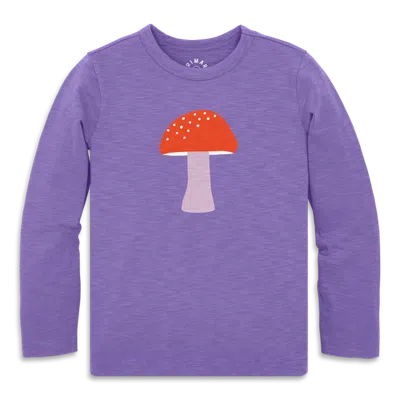 Primary Long Sleeve Mushroom Tee In Purple