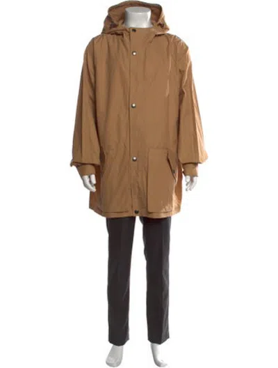 Pre-owned Private White V.c. Crew Neck Long Sleeve Hoodie In Brown