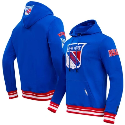 Pro Standard Blue New York Rangers Retro Classic Fleece Pullover Hoodie