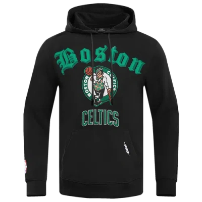 Pro Standard Mens Boston Celtics  Celtics Old English Flc Po Hoodie In Black