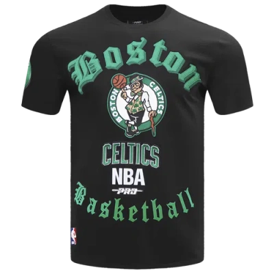 Pro Standard Mens Boston Celtics  Celtics Old English Sj Tee In Black