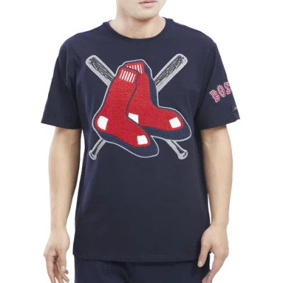 Pro Standard Mens Boston Red Sox  Red Sox Mash Up Sj Tee In Midnight Navy