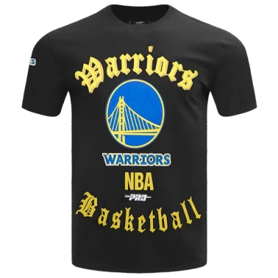 Pro Standard Mens Golden State Warriors  Warriors Old English Sj Tee In Black