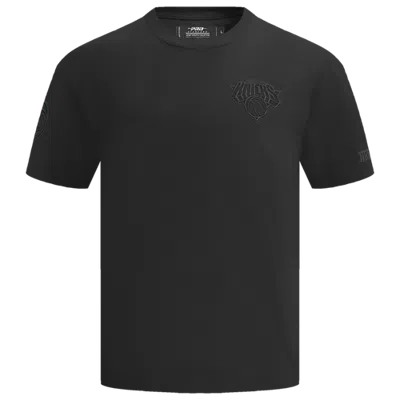 Pro Standard Mens Knicks Classic Chenille Double Knit T-shirt In Black