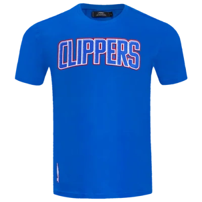 Pro Standard Mens Los Angeles Clippers  Clippers Classic Chenille Sj Tee In Royal Blue
