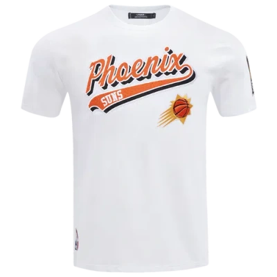 Pro Standard Mens Phoenix Suns  Suns Script Tail Sj Tee In White