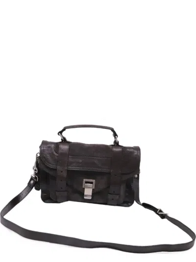 Pre-owned Proenza Schouler Ps1 Tiny Satchel Bag In Brown