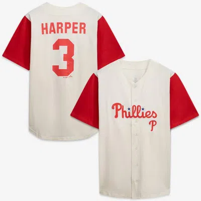 Profile Cream/red Philadelphia Phillies Big & Tall Two-color Fashion Jersey In White