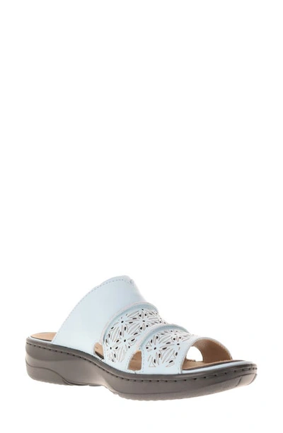 Propét Gertire Slide Sandal In Light Blue