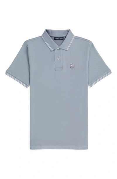 Psycho Bunny Logan Pima Cotton Piqué Polo In Summit Grey