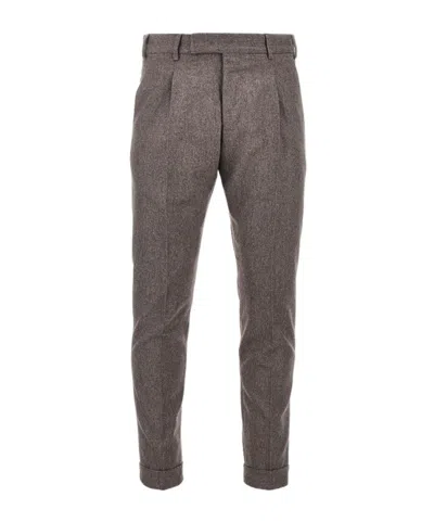 Pt Torino Casual Trousers With Belt Loops In Multi