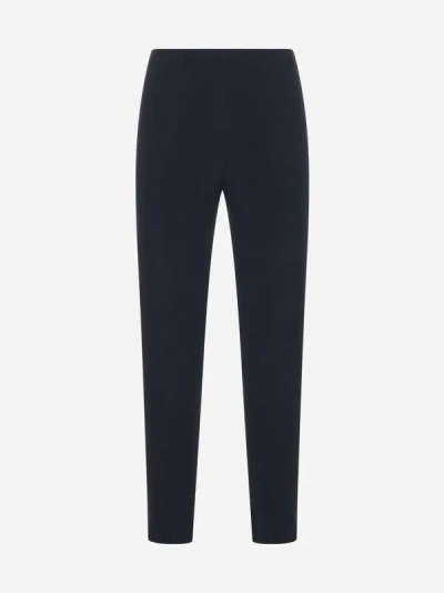 Pt Torino Guia Stretch Wool Trousers In Navy