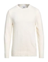 Pt Torino Man Sweater Ivory Size 44 Cotton, Polyamide In White