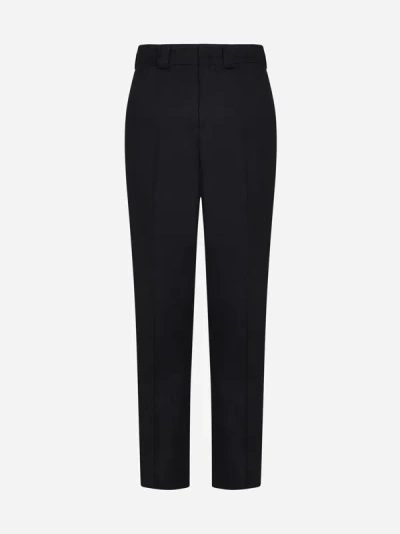 Pt Torino The Drummer Wool Trousers In Black
