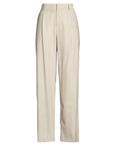 Pt Torino Woman Pants Taupe Size 8 Virgin Wool, Elastane In Gray