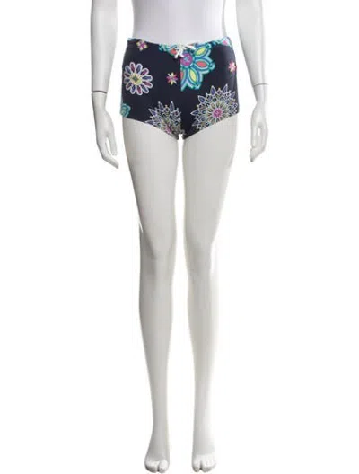 Pre-owned Pucci 2000's Mini Shorts In Blue