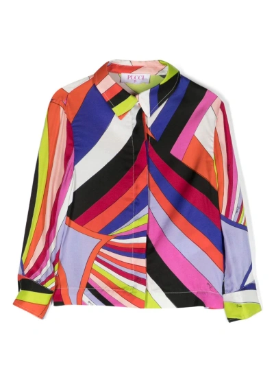 Pucci Kids' Emilio  Shirts Multicolour