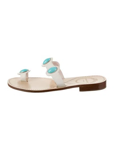 Pre-owned Pucci Leather Sandals In Gold