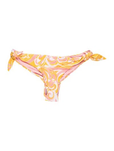 Pre-owned Pucci Patterned Bottoms W/ Tags In Yellow