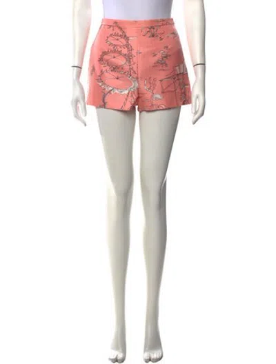 Pre-owned Pucci Silk Mini Shorts In Pink