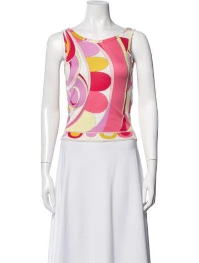 Pre-owned Pucci Vintage 1990's Top In Pink