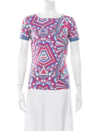 Pre-owned Pucci Vintage 2000's Top In Blue/purple
