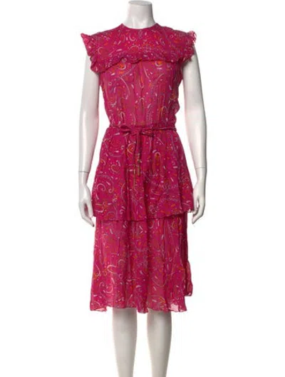 Pre-owned Pucci Vintage Midi Length Dress In Pink