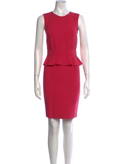 Pre-owned Pucci Virgin Wool Knee-length Dress In Pink