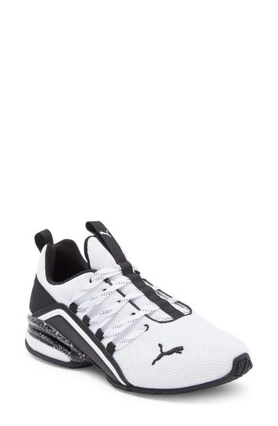 Puma Axelioin Cyber City Sneaker In  White- Blac