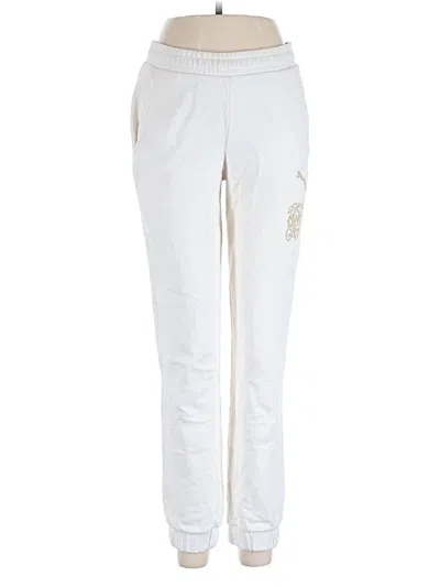 Pre-owned Puma Casual Pants In Ivory
