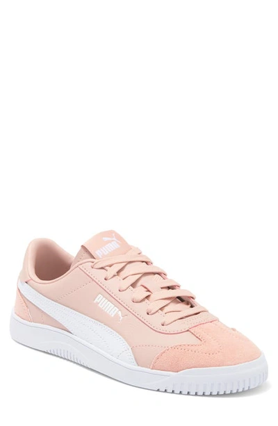 Puma Club 5v5 Sneaker In Whisp Of Pink- White