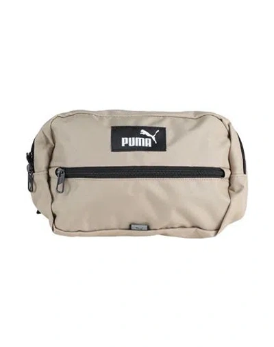 Puma Evoess Waist Bag Belt Bag Beige Size - Polyester In Metallic