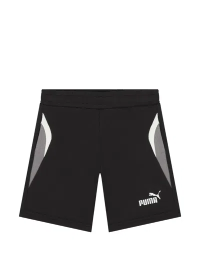 Puma Babies' Logo-detail Shorts In Black