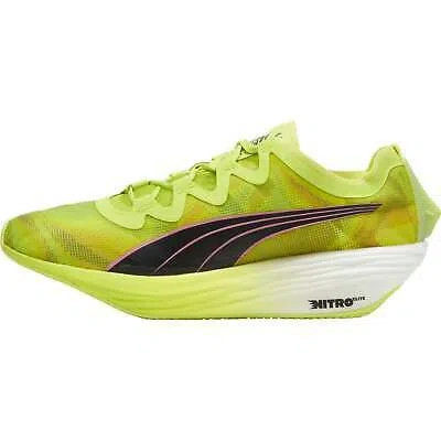 Pre-owned Puma Mens Fast-fwd Nitro Elite Running Shoes Carbon Plated - Green