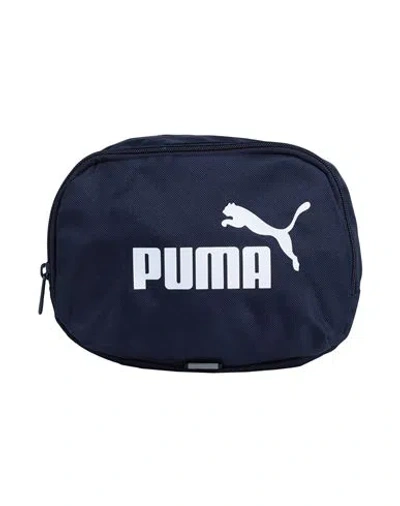 Puma Phase Waist Bag Belt Bag Navy Blue Size - Polyester In Brown