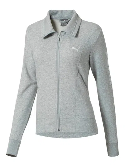 Puma Reflection Full-zip Sweatshirt In Gray