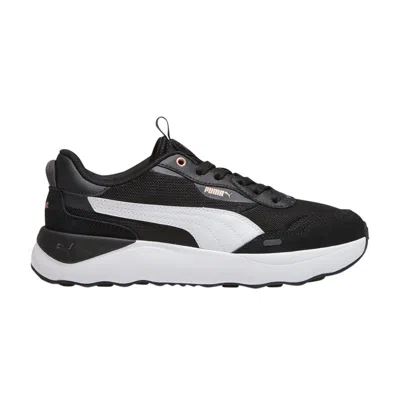 Pre-owned Puma Wmns Runtamed Platform 'black White'