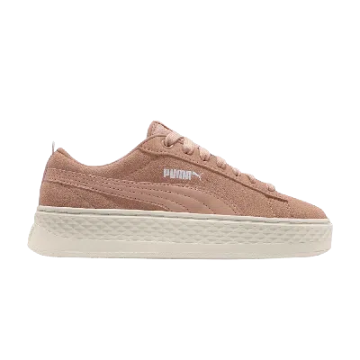 Pre-owned Puma Wmns Smash Platform Sd 'peach Bud' In Pink