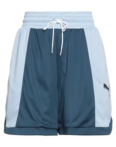 Puma Woman Shorts & Bermuda Shorts Deep Jade Size L Polyester In Green