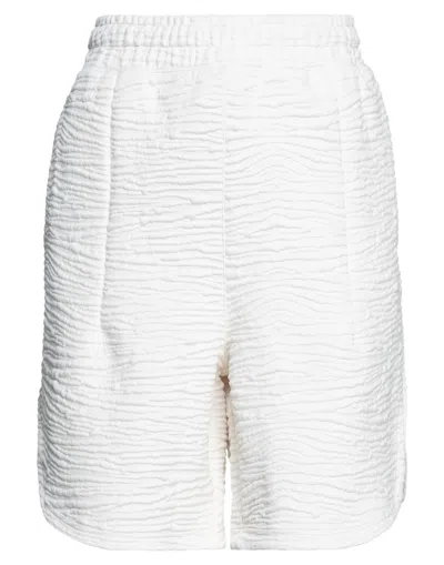 Puma Woman Shorts & Bermuda Shorts Ivory Size M Polyester, Elastane In White