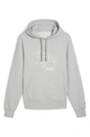 Puma X Noah Logo Graphic Hoodie In Light Gray Heather