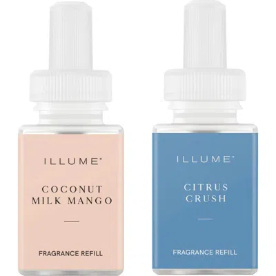 Pura Coconut Milk Mango & Citrus Crush Smart Diffuser Set In Multi