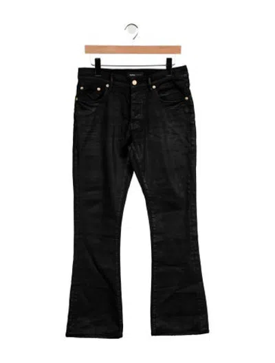 Pre-owned Purple Brand Bootcut Jeans In Black