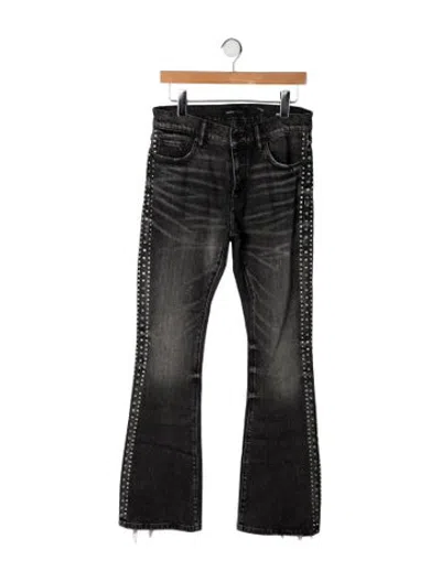 Pre-owned Purple Brand Bootcut Jeans In Grey
