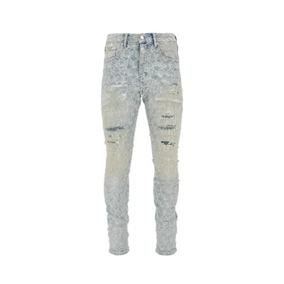 Purple Brand Jacquard Monogram P001 Jeans In Blue