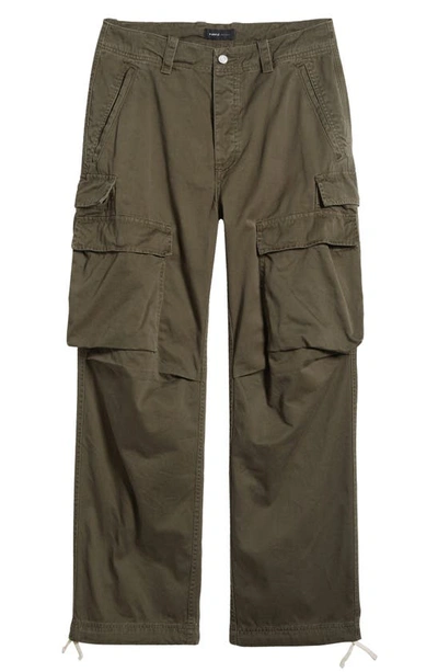 Purple Brand Layered Pocket Cotton Cargo Pants In Green