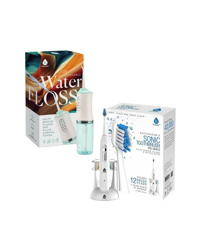 Pursonic Rechargeable Toothbrush & Water Flosser Duo In White