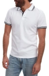 Px Textured Tipped Cotton Polo In White