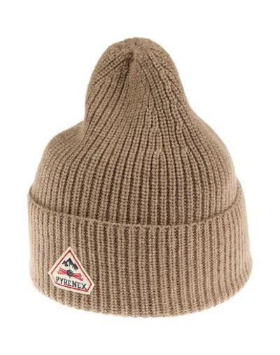 Pyrenex Man Hat Light Brown Size Onesize Viscose, Wool, Recycled Polyamide, Cashmere In Beige